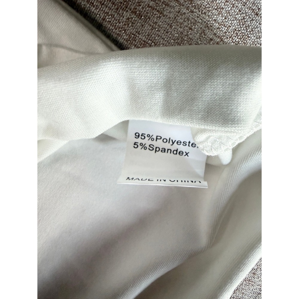 Denim and Pearls Graphic T-Shirt White Plus Size 5XL Short Sleeve Crewneck Tee - Picture 6 of 7
